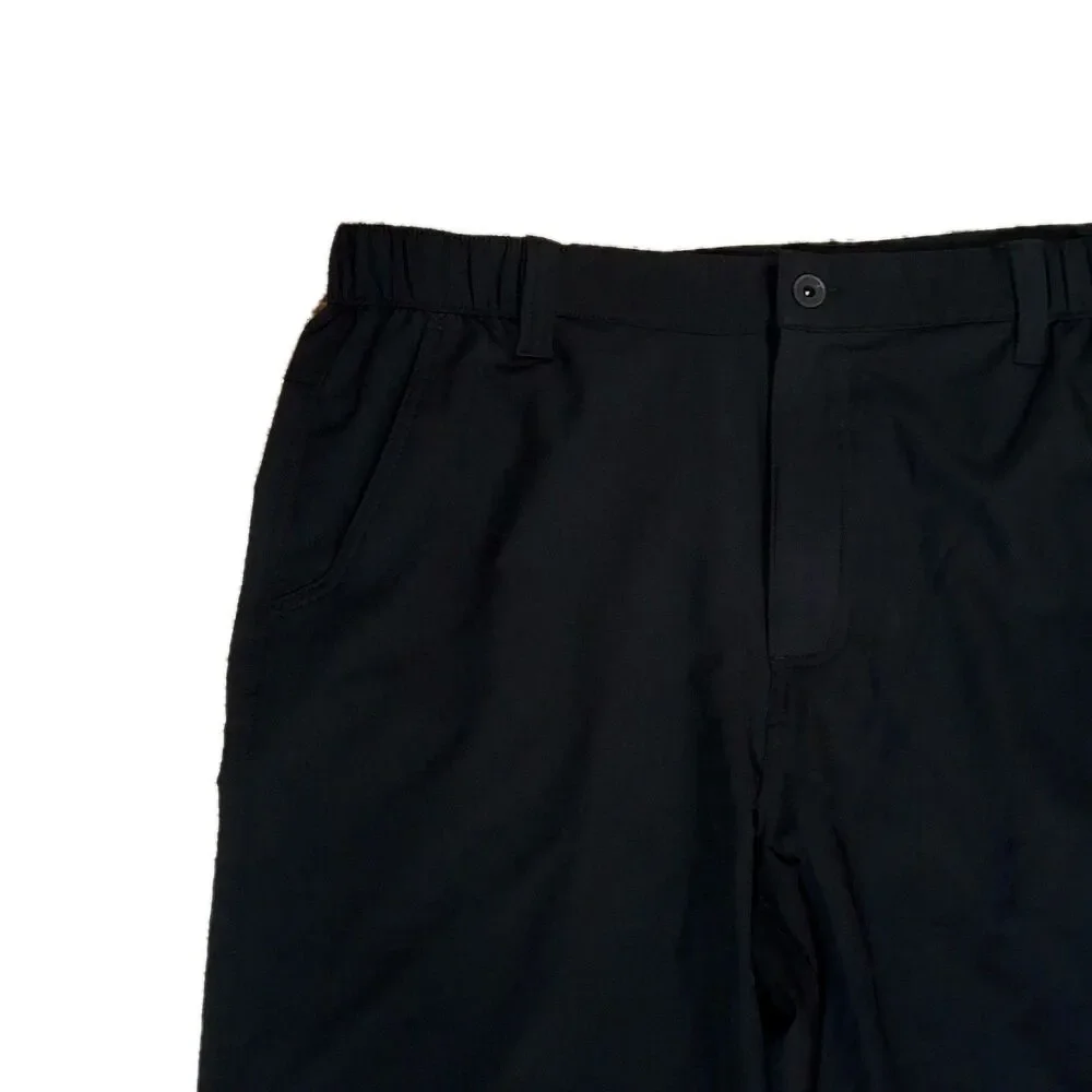​WEATHERPROOF VINTAGE MEN'S SIZE 38 PERFORMANCE TECH SHORTS BLACK STRETCH 187043